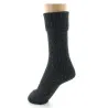 Women's Ribbed Glitter Black Socks Made in France - Perrin Perrin Reference: 18922 Chapellerie Traclet