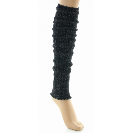 Women's Black Glitter Gaiters Made in France - Perrin