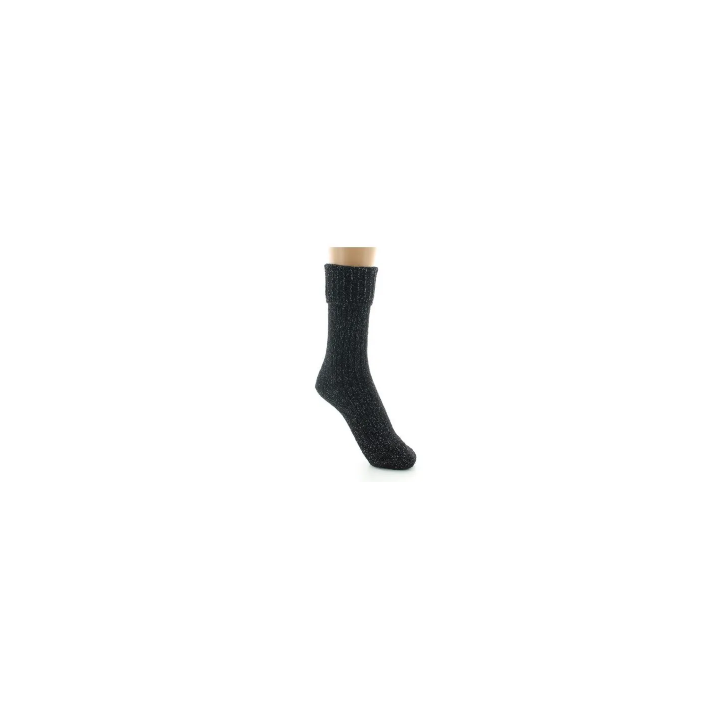 Women's Black Glittery Fingerless Gloves Made in France - Perrin  Reference: 18924 Chapellerie Traclet