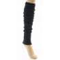 Women's Black Glittery Fingerless Gloves Made in France - Perrin