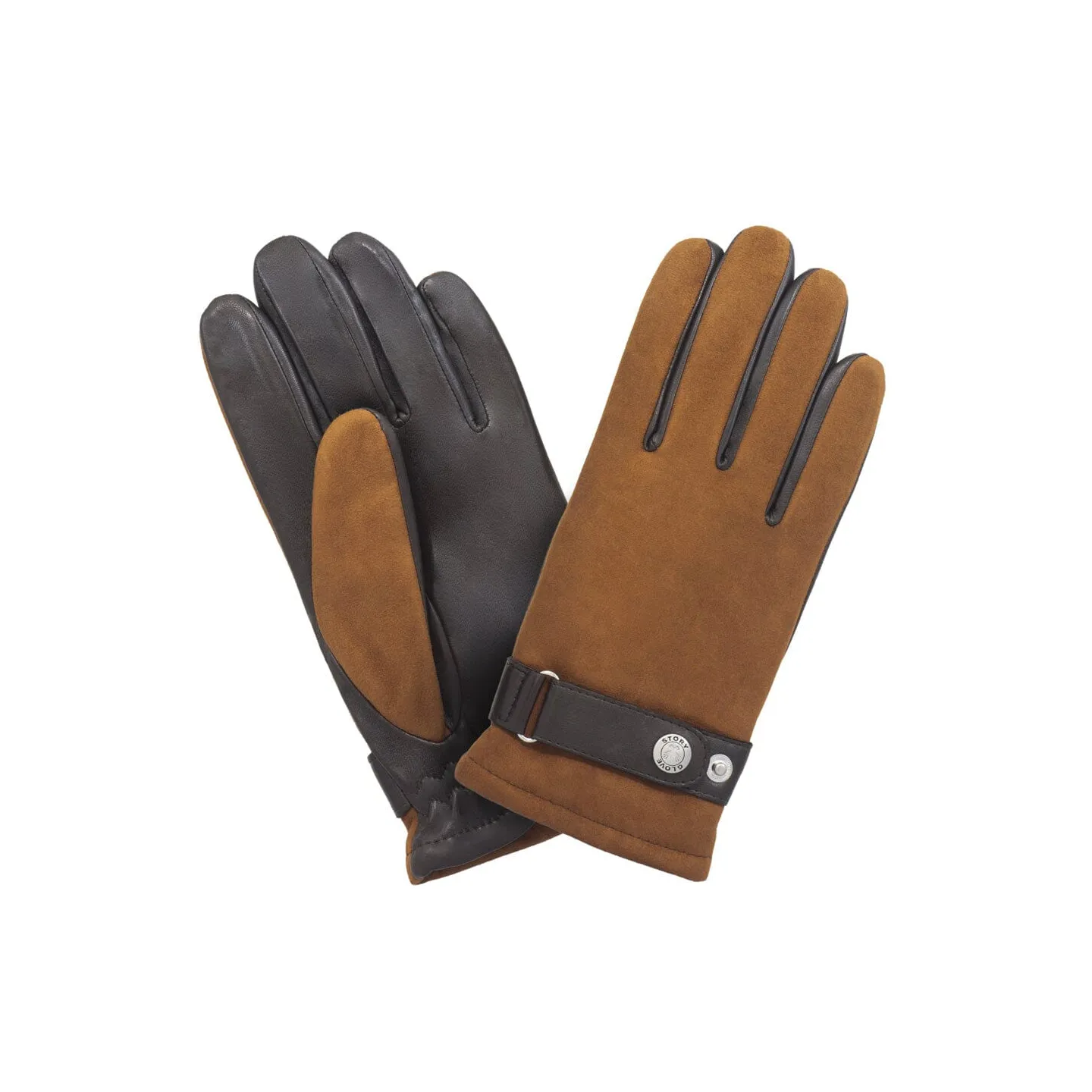 Two-Tone Lambskin Leather Gloves - Glove Story Reference: 15084