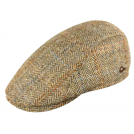 Jackson Flat Cap with Ear Flaps Wool Beige - Göttmann