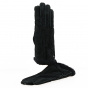 Men's Black Pigskin Leather Gloves - Isotoner