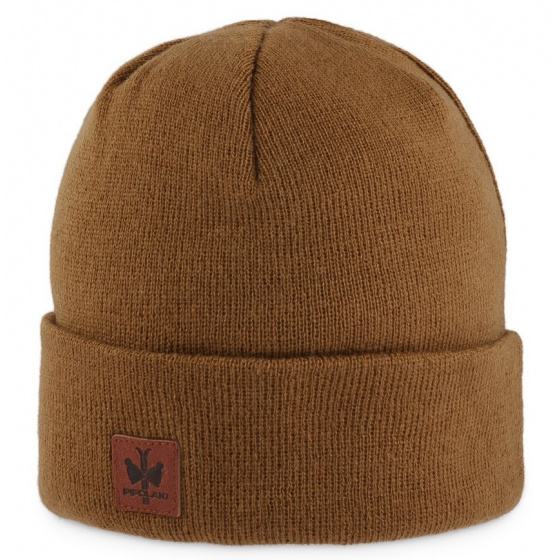 Brown Dulce Beanie with Turn-up - Pipolaki