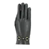 Gants Cuir Doublé Soie Tactile Noir - Isotoner Référence : 15051