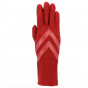Polyester Herringbone Leather Fleece Lined Gloves - Isotoner