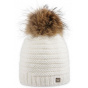 White Naiade Pompom Beanie - Pipolaki