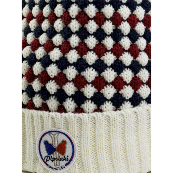 White Botal Pom-Pom Beanie - Pipolaki