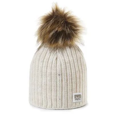 Bonnet à pompon MERRY Crème - Pipolaki