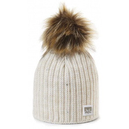 MERRY Cream pompom hat - Pipolaki