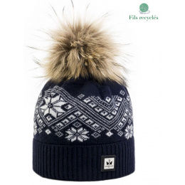 Enna Navy Pom Pom Beanie - Pipolaki