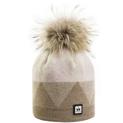 Maresca Taupe Pompom Beanie - Pipolaki Reference: 17129 | Chapellerie Traclet