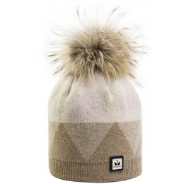 Maresca Taupe Pompom Beanie - Pipolaki