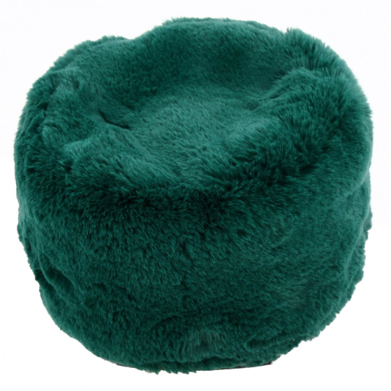 Green Courchevel Fur Hat - Traclet Green Courchevel Fur Hat - Traclet