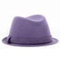 Colored Wool Trilby Hat - Traclet