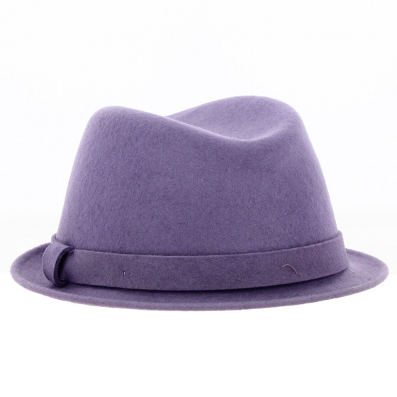 Colored Wool Trilby Hat - Traclet Colored Wool Trilby Hat - Traclet