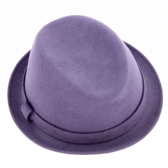 Colored Wool Trilby Hat - Traclet Colored Wool Trilby Hat - Traclet