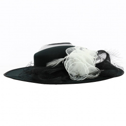 Chapeau Cérémonie Marinas Noir - Traclet