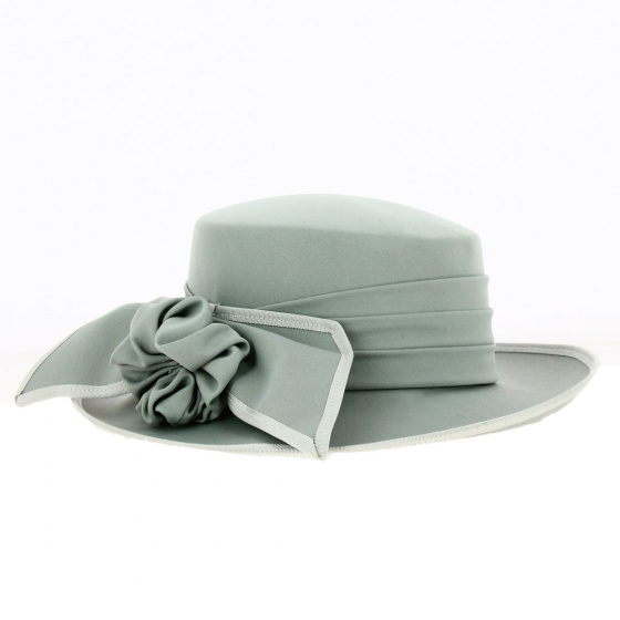 Grey Parissa Ceremony Hat - Traclet