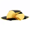 Chapeau de Cérémonie Edith Noir et Jaune - Traclet Reference : 9572 | Chapellerie Traclet