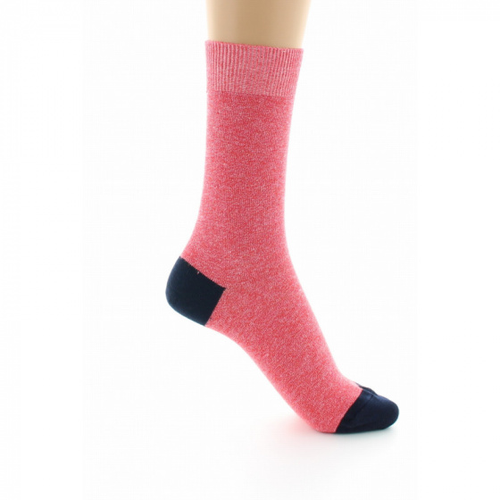 Red non-elastic Sensitive Leg Socks Made in France - Perrin