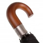 Black Wooden Crook Umbrella - Isotoner