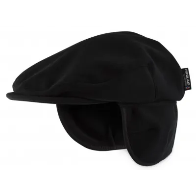 Black Chinook Fleece Ear Flap Cap - Pipolaki Reference: 7843 | Traclet Hatmakers