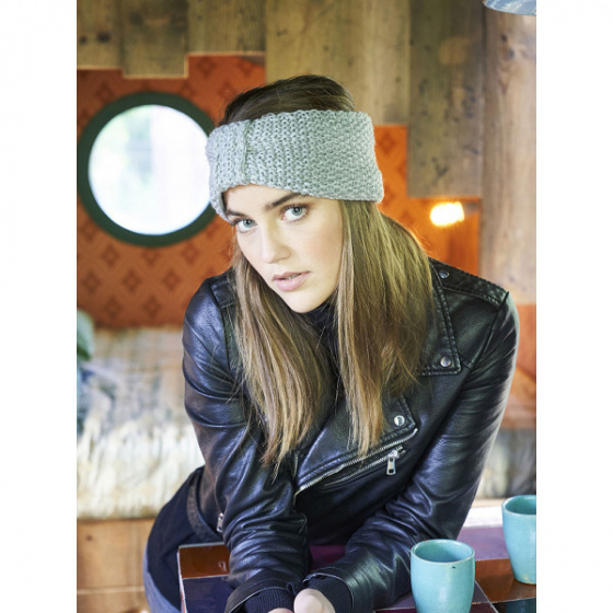 Bandeau Nunka Tricot Noeud Gris - Pipolaki