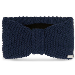 Navy Knit Bow Nunka Headband - Pipolaki