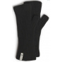 Alix Black Fingerless Gloves Made in France - Pipolaki