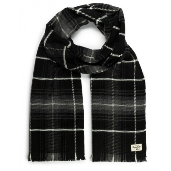 Men's Black Robin Scarf - Pipolaki Men's Black Robin Scarf - Pipolaki