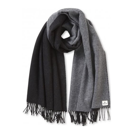 Écharpe Réversible Louise Noir & Gris - Pipolaki Écharpe Réversible Louise Noir & Gris - Pipolaki