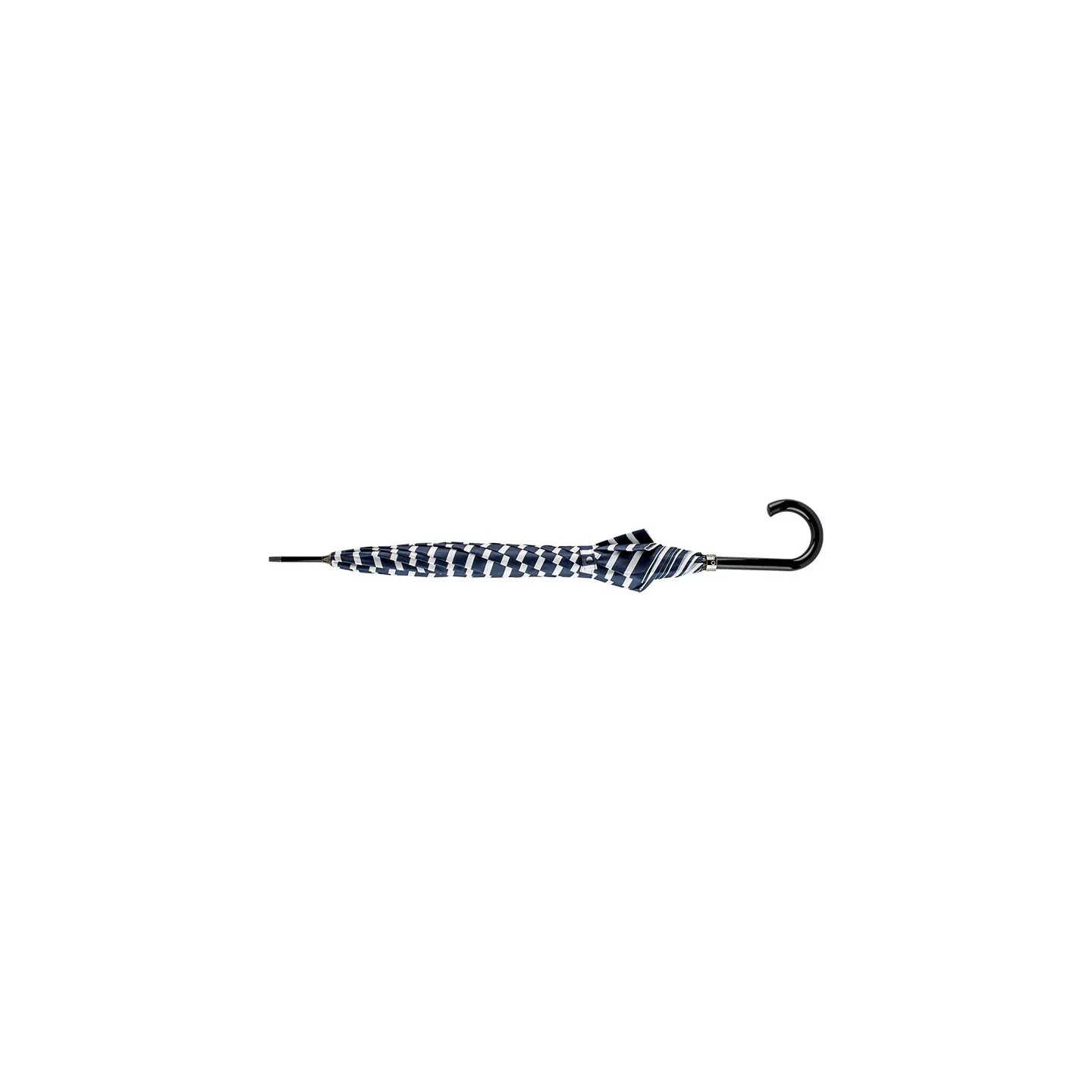Navy Striped Walking Umbrella for Women - Piganiol Reference: 14984