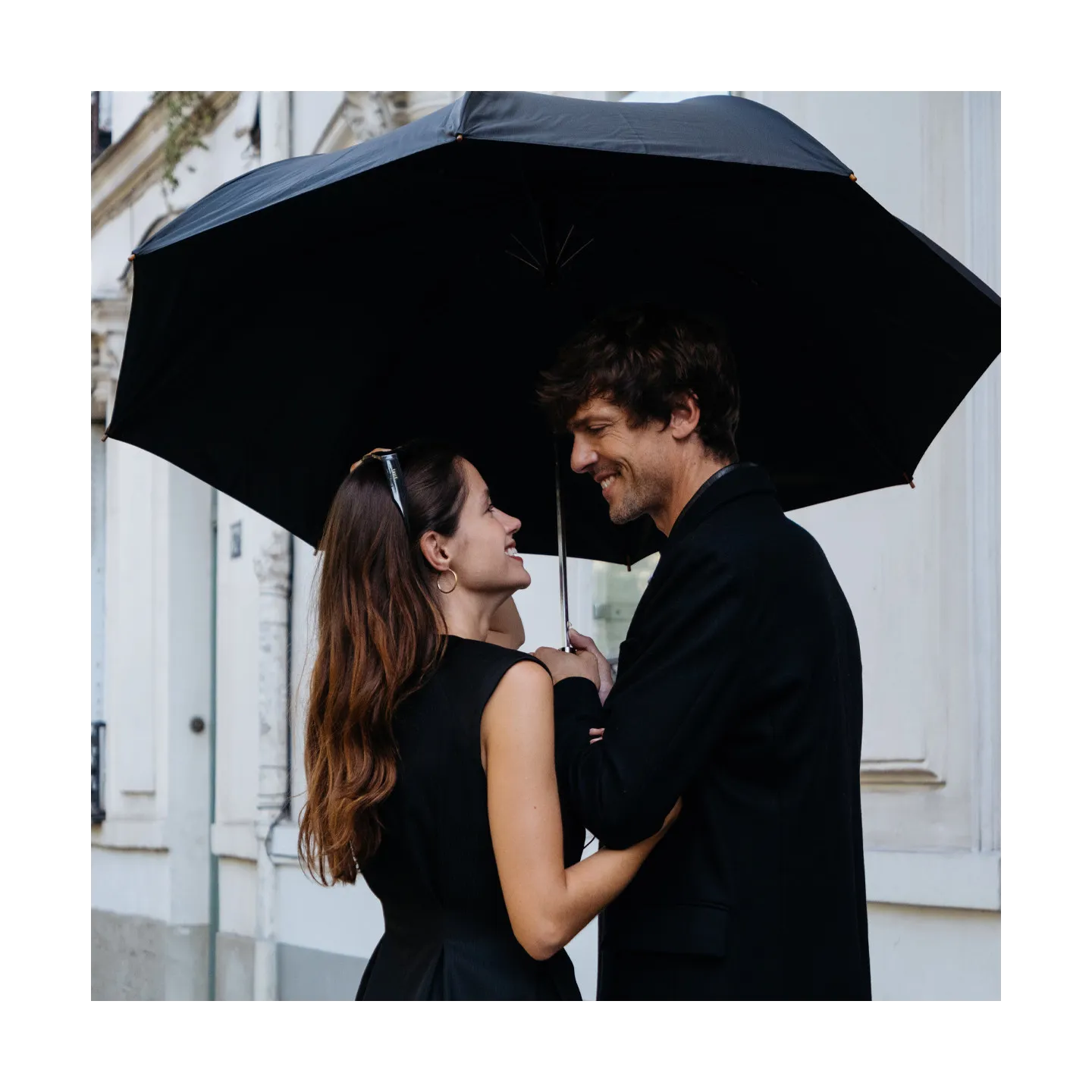 Medium Automatic Folding Umbrella for Men - Piganiol Reference: 14980