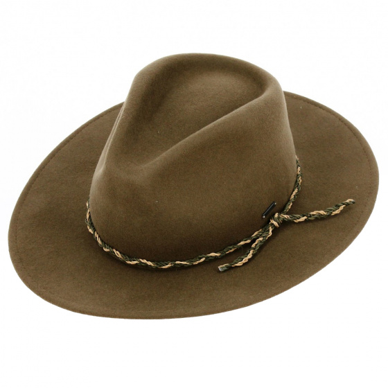 Messer Western Brown Wool Felt Hat - Brixton Messer Western Brown Wool Felt Hat - Brixton