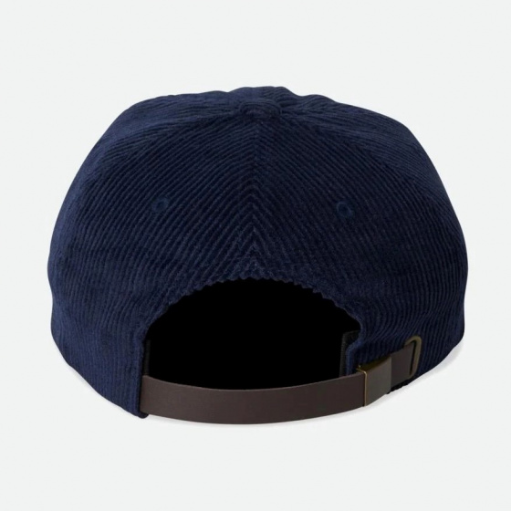 Baseball Cap Parsons Velvet Navy Orange - Brixton