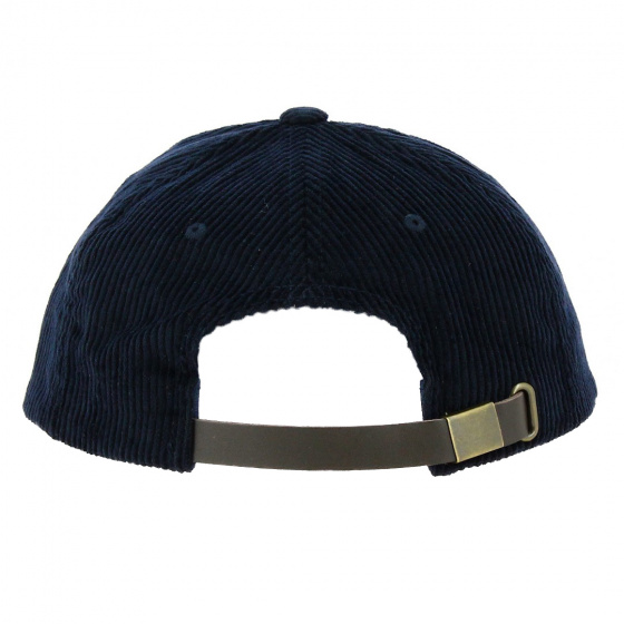 Baseball Cap Parsons Velvet Navy Orange - Brixton