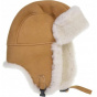Black Lambskin Harbin Trapper Hat - Seeberger