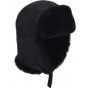 Black Lambskin Harbin Trapper Hat - Seeberger