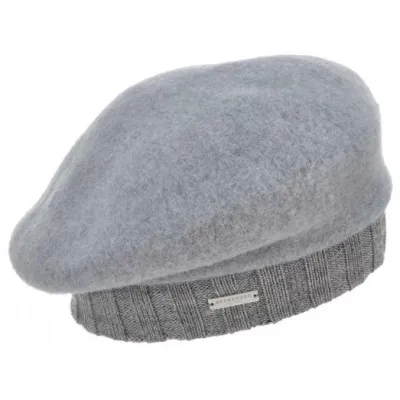 Virgin Wool Beret Gray - Seeberger Reference: 6321 | Chapellerie Traclet