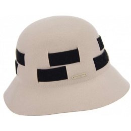 Stoffa Wool Cloche Hat Sand - Seeberger