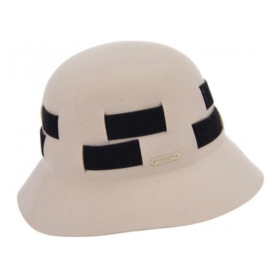 Stoffa Wool Cloche Hat Sand - Seeberger
