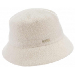 Cloche Hat Eva Cream Wool - Seeberger