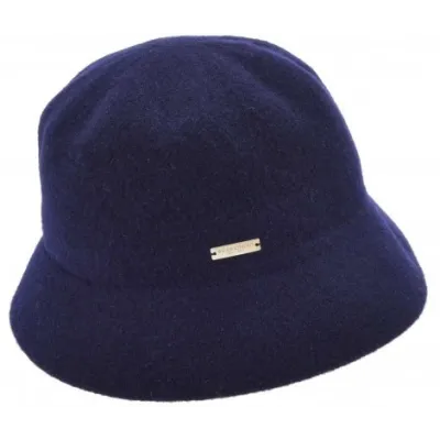 Chapeau Cloche Eva Laine Marine - Seeberger