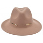 Fedora Hat Pink Wool Black - Seeberger