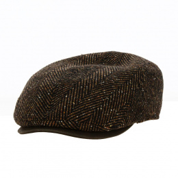 Brown Herringbone Jackson-2 Curved Cap - Göttmann