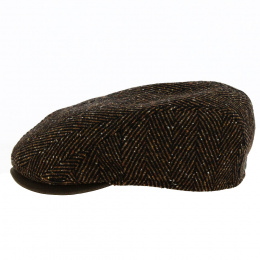 Brown Herringbone Jackson-2 Curved Cap - Göttmann