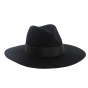 Chapeau Fedora Lola Bord Large Noir - Seeberger