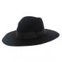 Chapeau Fedora Lola Bord Large Noir - Seeberger