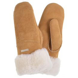 Sheepskin Camel Mittens - Seeberger